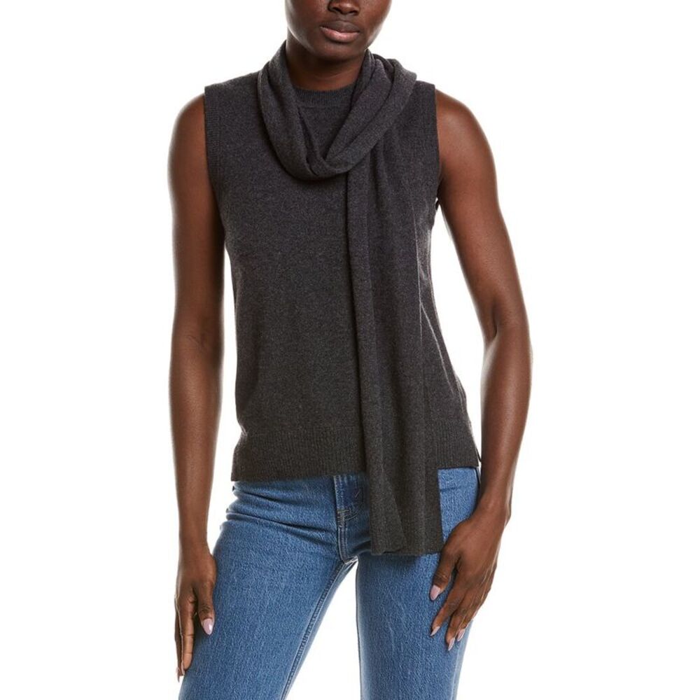 Naadam Womens  Wool & Cashmere-Blend Top, Gray